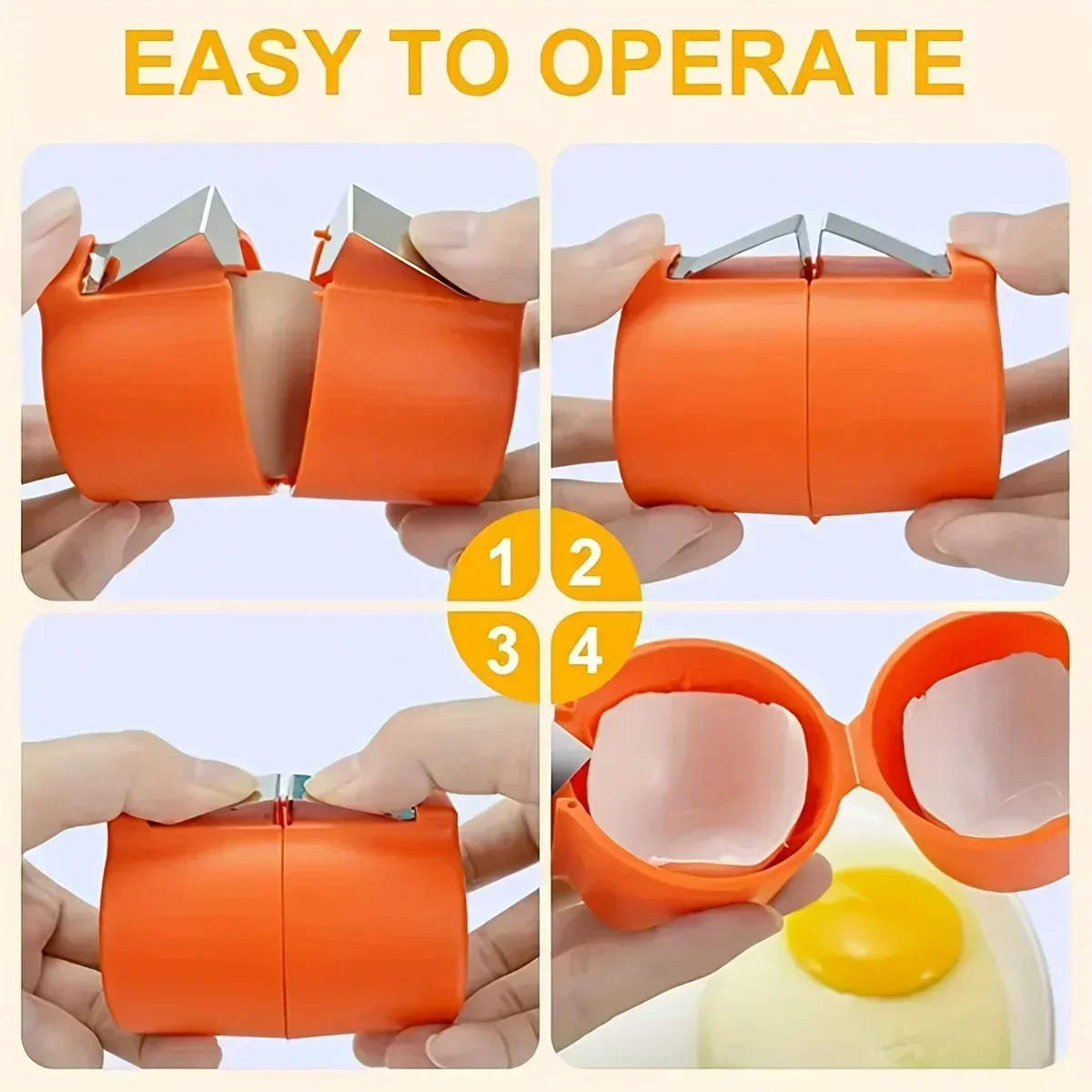 Egg Separator Tool - 1/3 pz-Nuovo Apri Conchiglia di Uovo