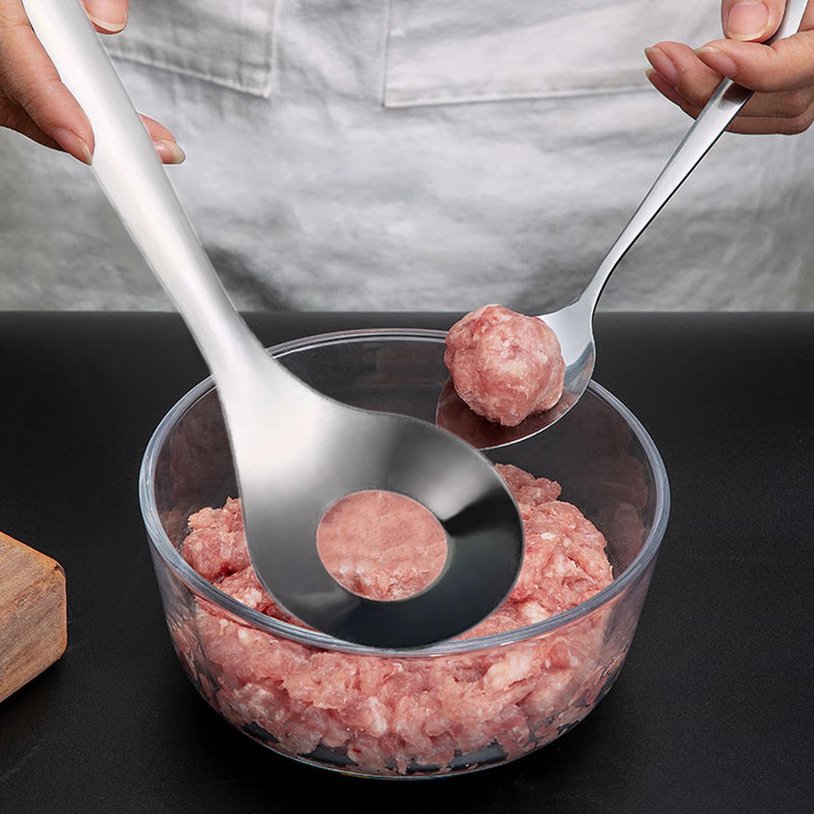 Kitchen Gadgets Presents - Cucchiaio per Polpette in Acciaio Inox