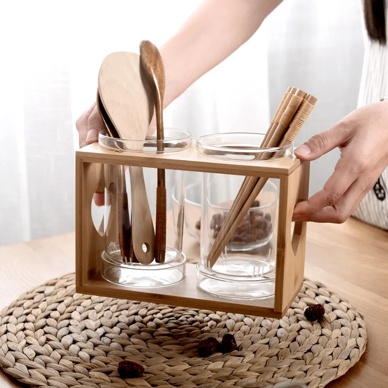 Kitchen Gadgets In Japan - Contenitore Porta Utensili in Vetro con