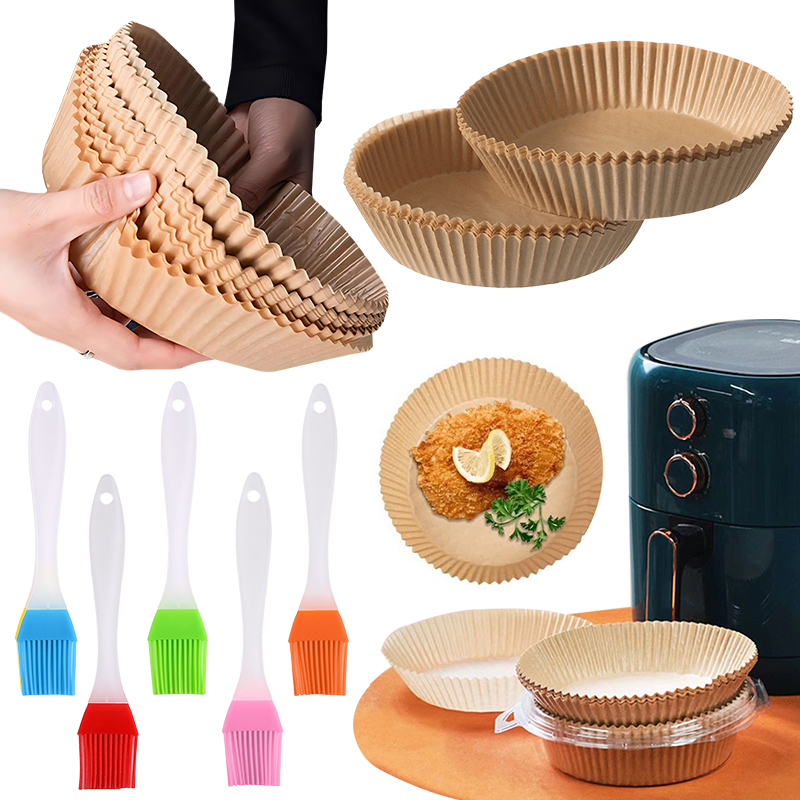 Kitchen Gadgets Set - 50/100PCS Piastra di carta per friggitrice