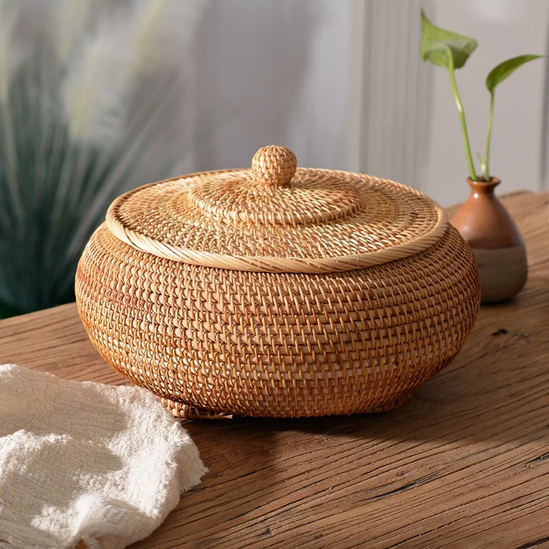 Kitchen Gadgets In Japan - Scatola portaoggetti in rattan intrecciato a
