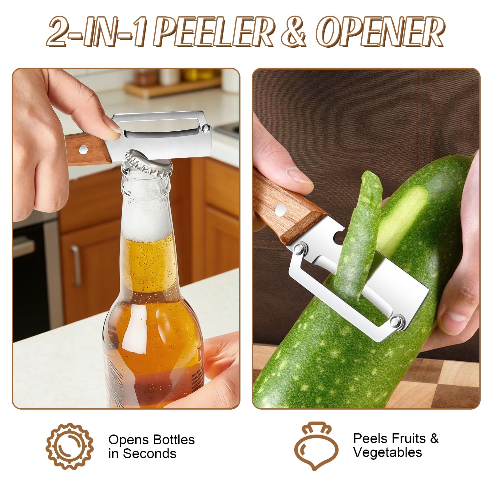Pelapatate 3-in-1 con Manico i - Kitchen Gadgets Design recensione e prezzo